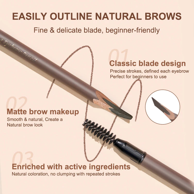 Judydoll Flat-Edge Brow Pencil – Soft Focus Finish & Sculpting Precision