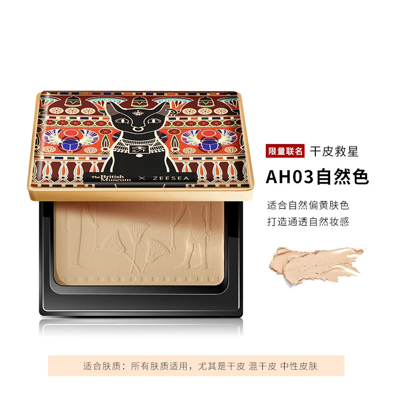 ZEESEA Compact Foundation Powder Natural Light Coverage Matte Soft Waterproof Oil Control Powder
