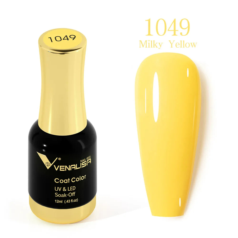 #1004 VENALISA Nail Gel Polish Hema TPO Free Semi Permanent Jelly Nude Pink Color Soak Off UV LED Ultra Diamond Varnish 12ml