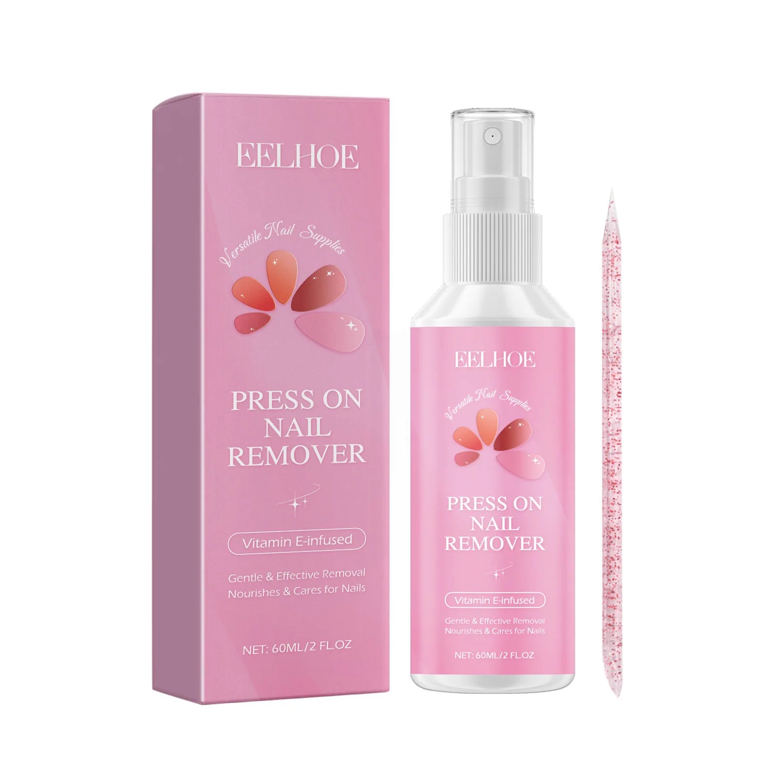 Press on Remover Spray Kit For Nail Adhesive Remover Fake Nails Soft Protect Nail Tips Nourishing Solid Gel Beauty Care Products