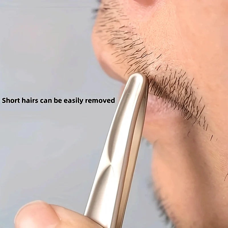 1pc Premium Round Head Tweezers for Eyebrow & Facial Hair Removal Seamless Clips, Short Hair Precision Easy Combing for Eyebrows