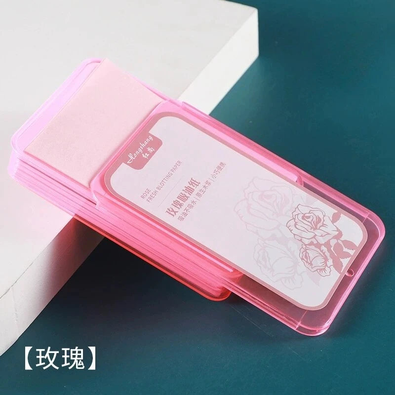300PcsFace Oil Absorbing Paper Summer Oil Control Wipes Absorbing Sheet Oily Paper Face Cleansing Makeup Tool Face Oil Blotting