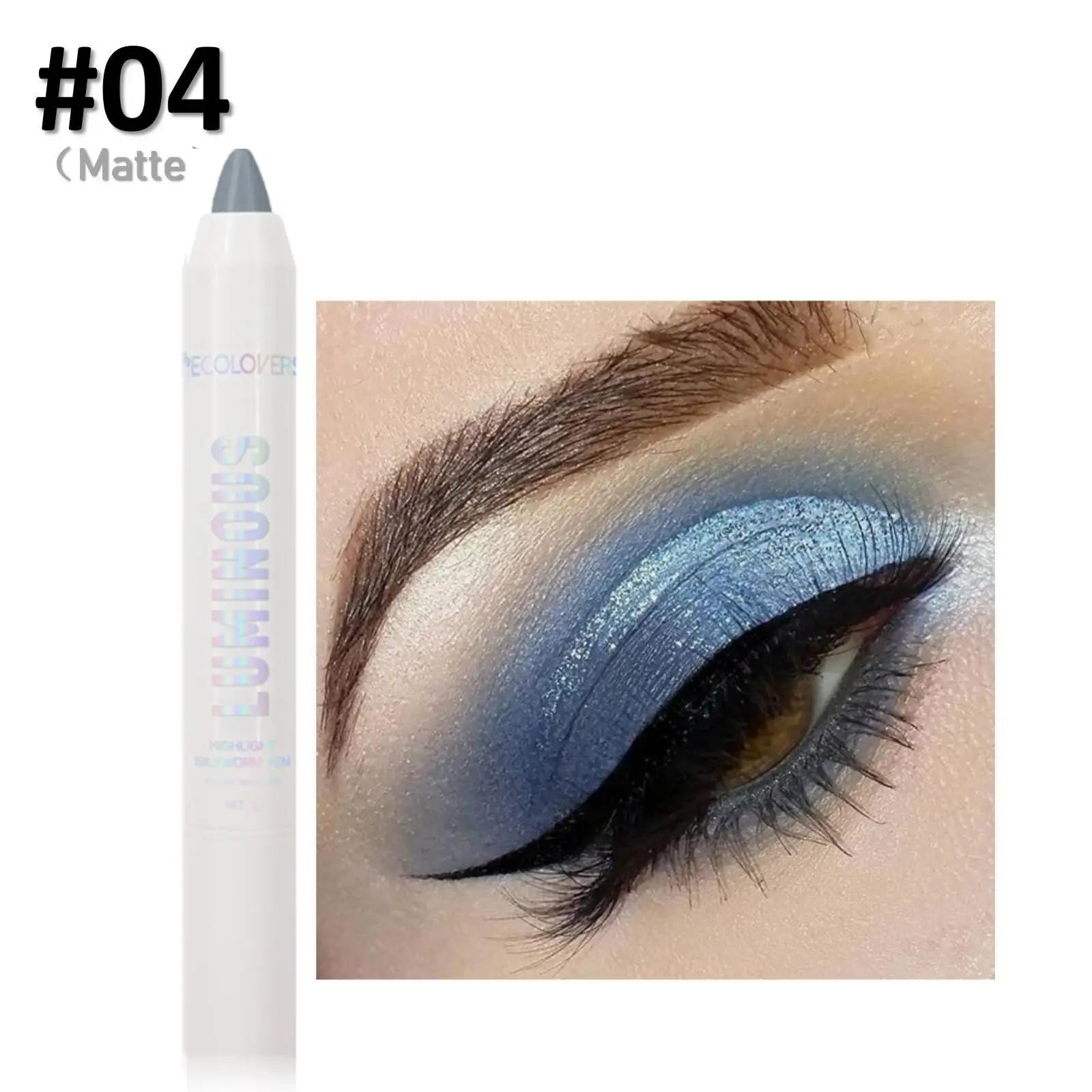 Brightening Face Glitter Highlighter Stick Eyeshadow Pearlescent White Nude Brown Highlight Makeup High Gloss Face Contour Stick
