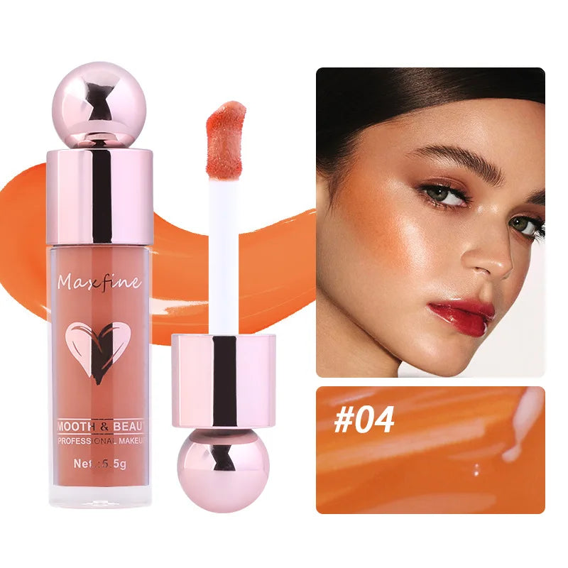 Highly Pigmented Matte Liquid Blush Long Lasting Non Fading Smooth Festival Stage Makeup Blush