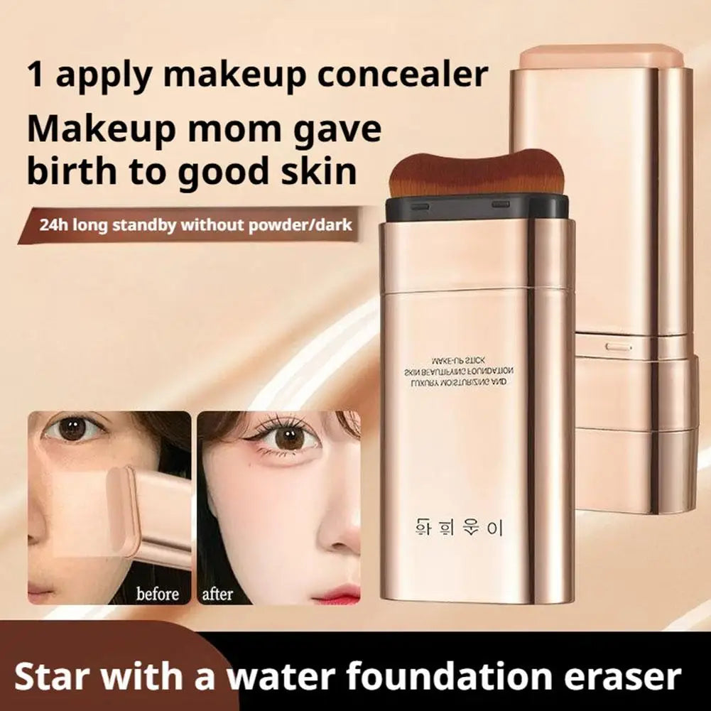 Double Ended Foundation Stick Long-lasting Non-tarnishing Effect Eraser Foundation Make-up Stick Foundation Makeup Concealer