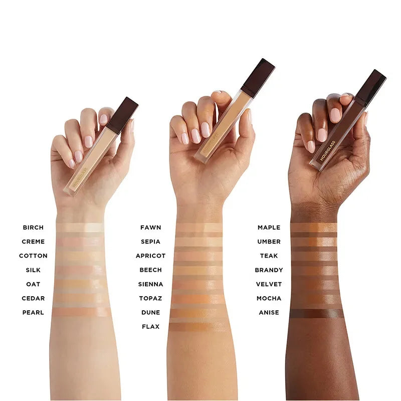 Hot Hourglass Liquid Concealer Eye Lacrimal Groove Brightening Cover Facial Acne Mark Spot Dark Circles Blusher Cream Cosmetics