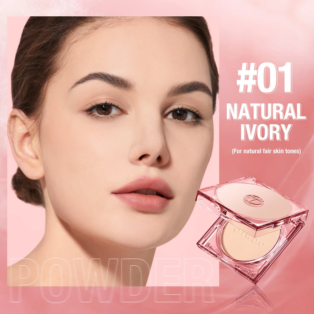 Wholesale O.TWO.O Face Powder 24 Hours Oil-control Waterproof Matte Face Makeup Cosmetic Setting Compact Powder