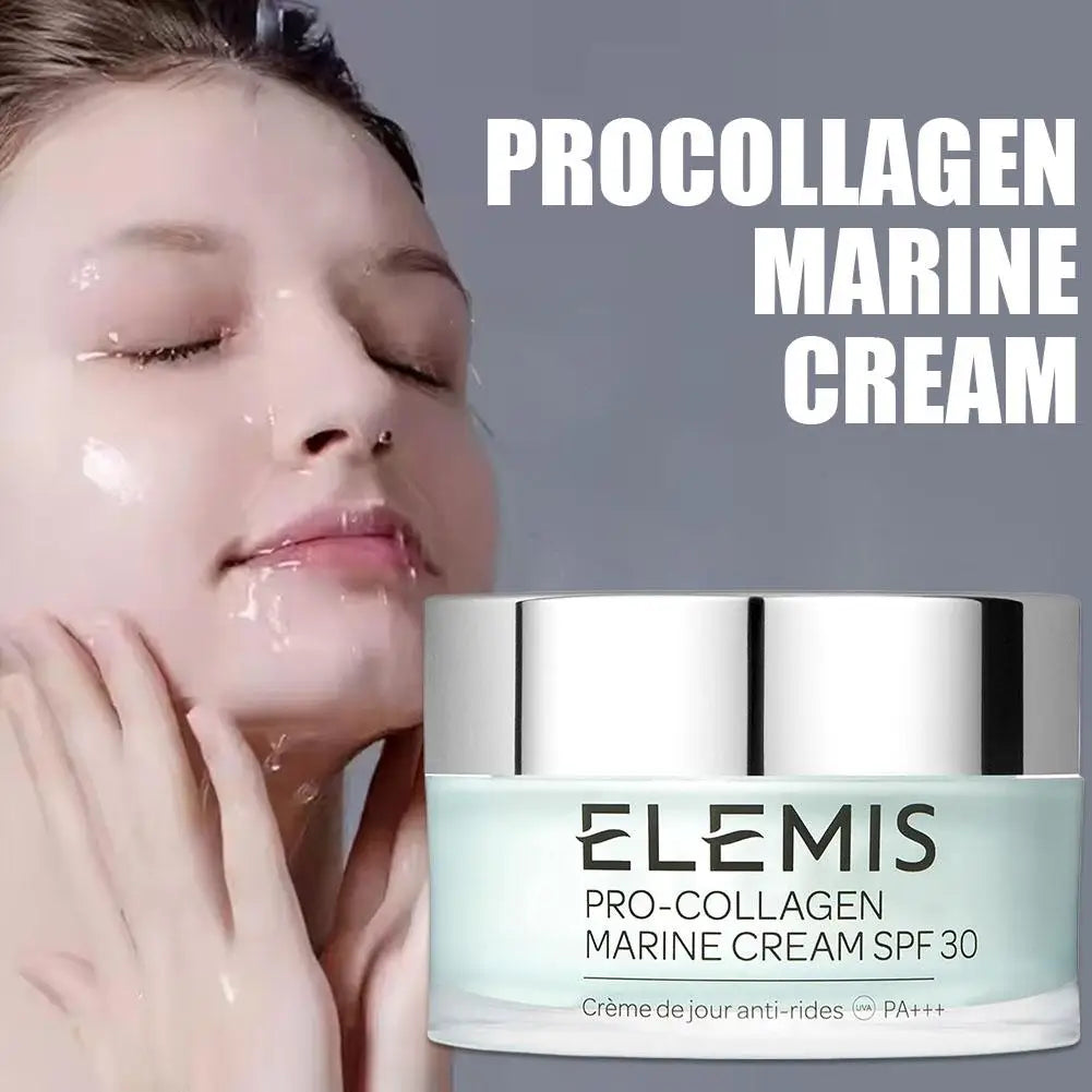 50ML Collagen Marine Cream Brightening Skin Nourishing Facial Moisturizer Anti-Wrinkle Gentle Smooting for All Skin Types