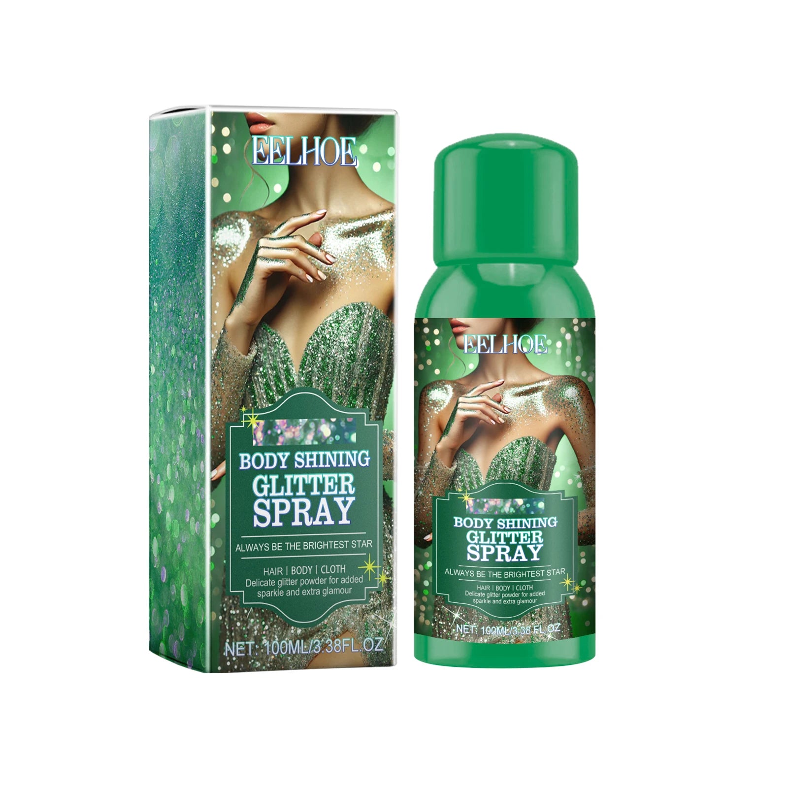 Highlighter Spray — Natural Radiant Dimension, Long-Lasting Intense Brightening, Shimmer Powder