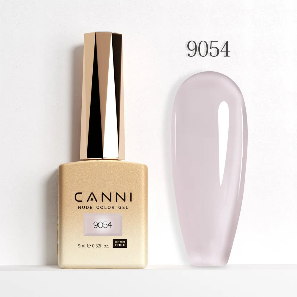9ml CANNI HEMA/TPO FREE Nude Pink Color Nail Gel Polish Full Coverage Semi Permanent Long Wear Top Coat Venalisa Gel Varnish