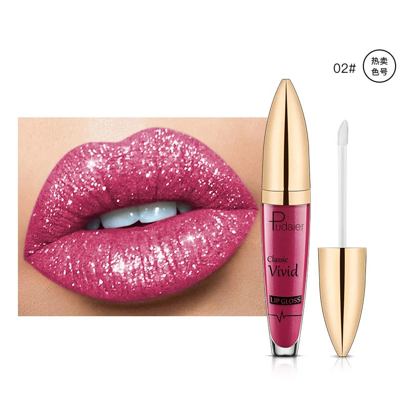 High pigmented Shiny lipstick, long-lasting, glossy waterproof lipstick - party stage role-playing Valentine's Day gift