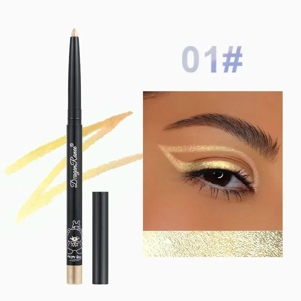 Diamond Shiny Eyeliner Pencil Waterproof Chameleon Eyeliner Gel Metallic Eyeshadow Liner Pearl Gloss Color Aurora Eyes Make up