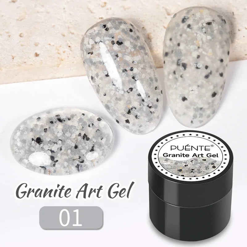 PUENTE Sparkle Platinum Gel Nail Polish 5ML Shiny Gold Silver Glitter Painting Gel Drawing Semi Permanent Varnish For Manicure