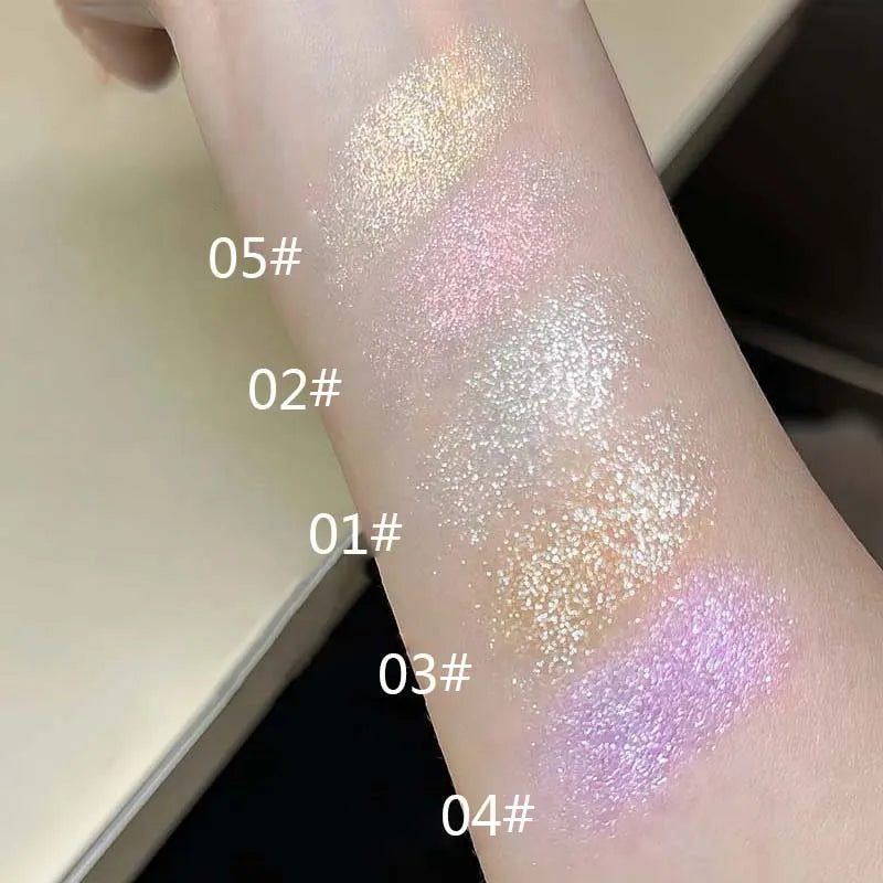 Diamond Face Body Glitter Spray Makeup Champagne Violet Bronzer Liquid Highlighter Flash Spray Shimmer Face Body Hair Makeup