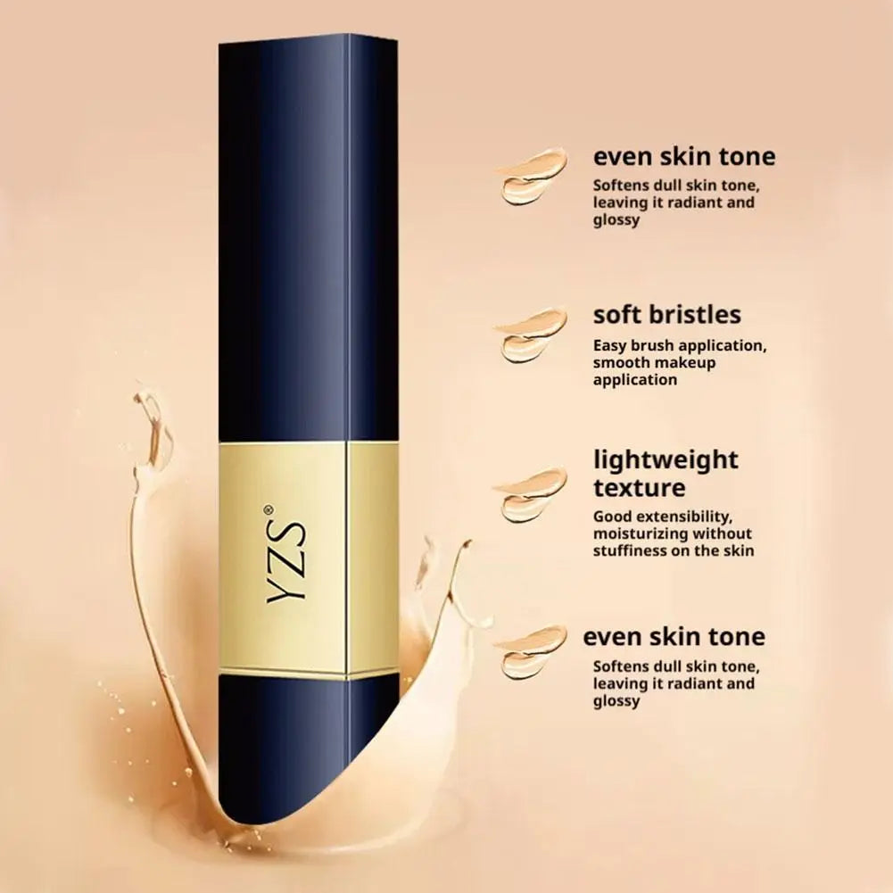 1pcs Dual Ended Foundation Stick Concealer For Face Blemishes High Coverage Lightweight Natural Finish Portable Makeup Stick