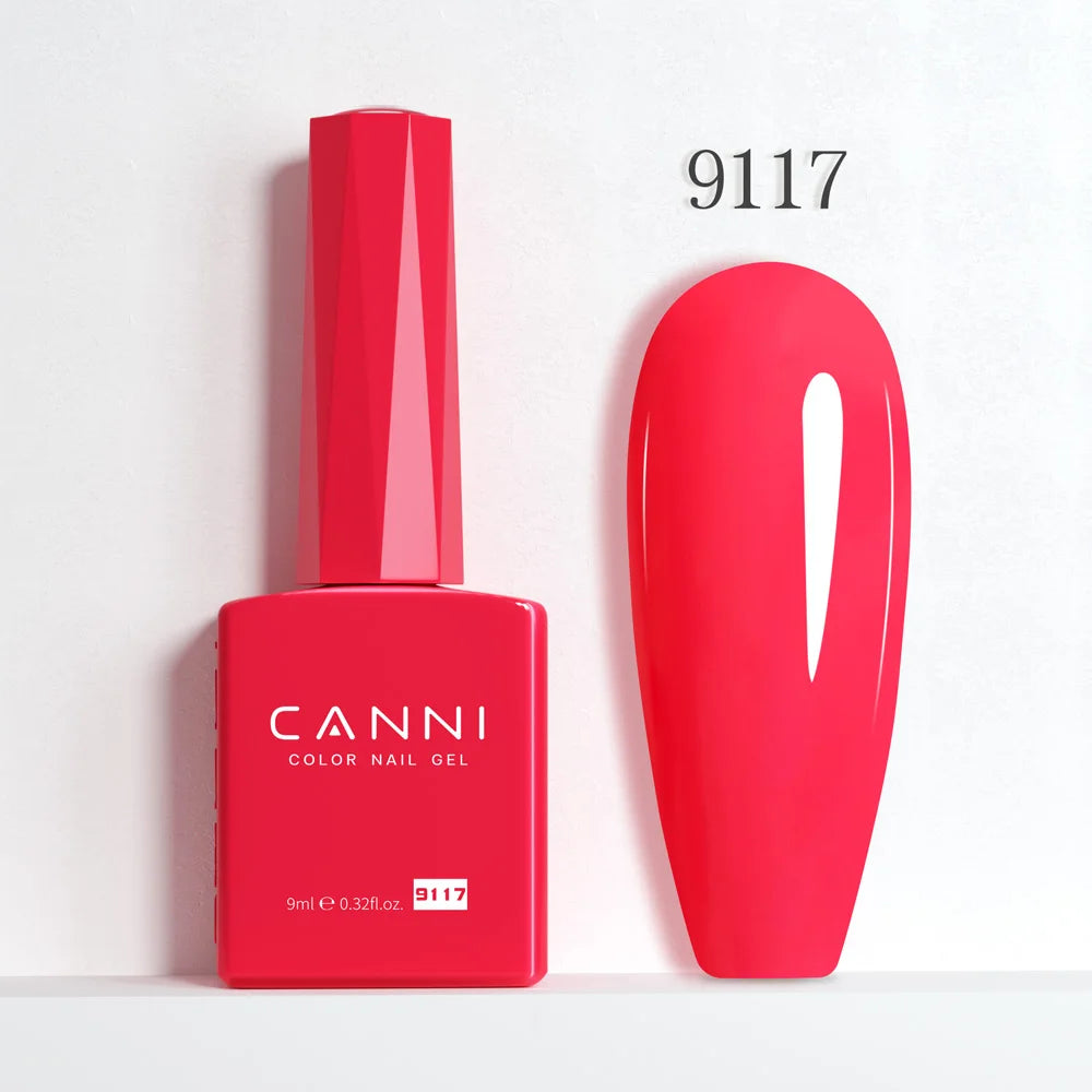 9ml CANNI HEMA/TPO FREE Nude Pink Color Nail Gel Polish Full Coverage Semi Permanent Long Wear Top Coat Venalisa Gel Varnish