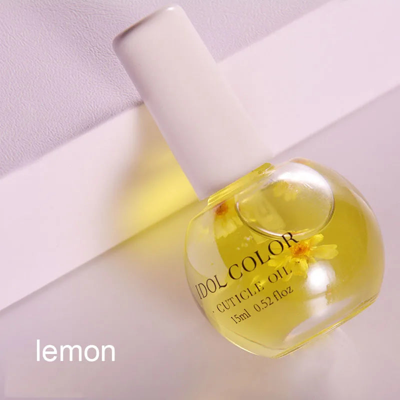 15ml Peach Nail Nutrition Oil Fruit Flower 8 Smells Nutritional Treatment Nail Cuticle Revitalizer Oil Nourish Skin -Winter Need