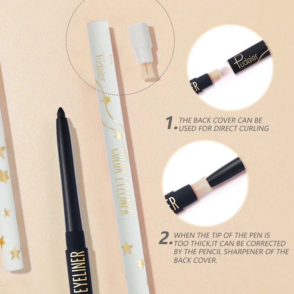 Waterproof Gel Eyeliner, No Smudge, Long-Lasting and Smooth, White - Women's Eye Makeup