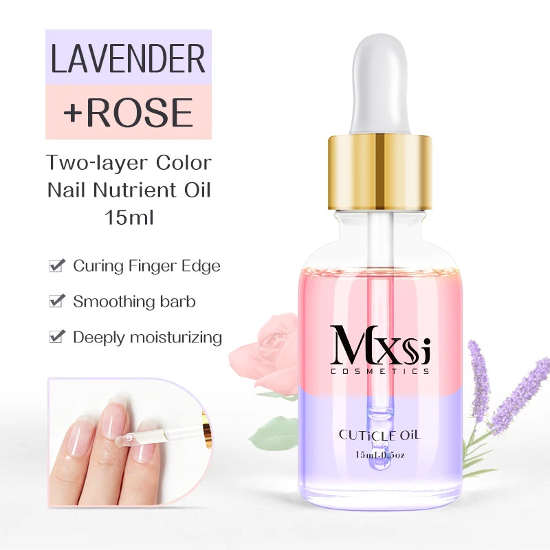 15ML Dried Flower Cuticle Nutrient Oil Nourish Restore Damaged Nails Vitamin Nail Polish Care Oil Soften Moisturizes Strength