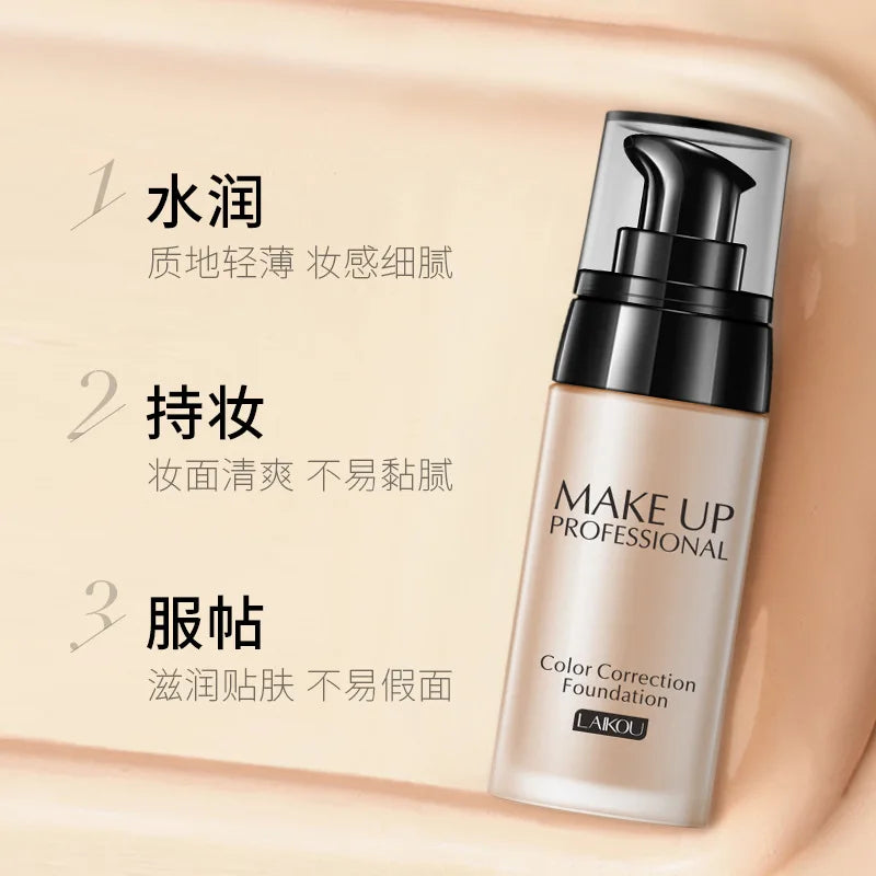 LAIKOU 40g Liquid Foundation | BB Cream, Concealer, Moisturizing, Oil-Control, Whitening, Waterproof Face Makeup Base