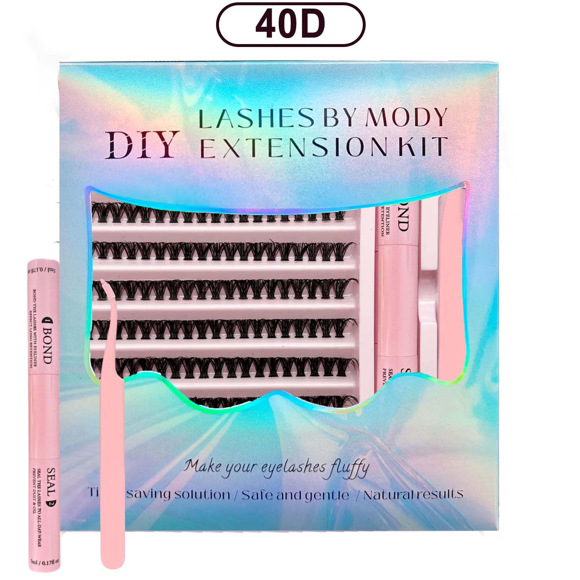 Lash Bond and Seal 10ml Individual Lashes Glue and Seal Super Strong Hold Lash Extension and Lash Glue Remover 5ml Tweezers Kit
