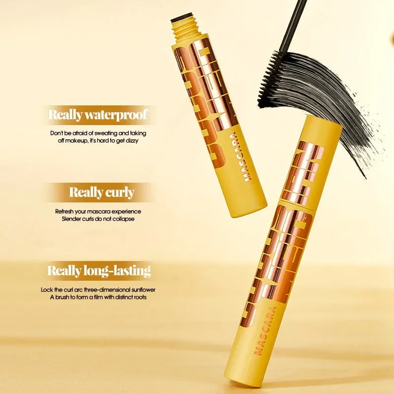 1PC Volumizing Mascara Lengthening Curling Waterproof Smudge-proof Skin-friendlyBold Black Lashes for pro Makeup Must-have
