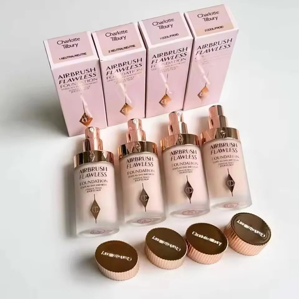 Charlotte Tilbury Liquid Foundation Super Grinding Bottle Oil Control Skin Beautifying Waterproof Sweat-proof Anti Rubbing Daily