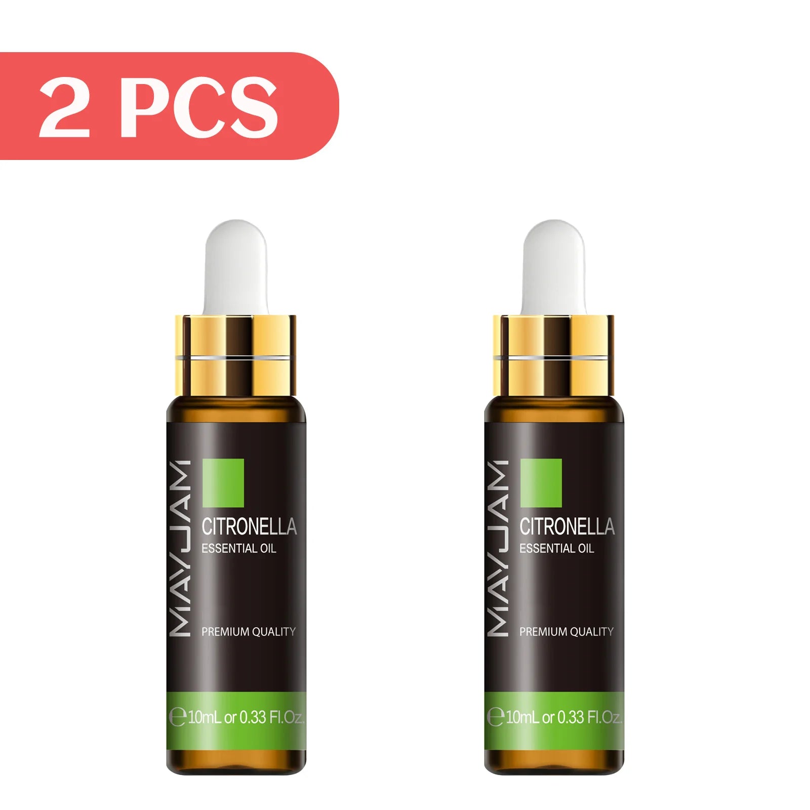 MAYJAM 2pcs Pure Essential Oils with Dropper Sweet Orange Lavender Jasmine Eucalyptus Vanilla Sandalwood Cajeput Vetiver Sage