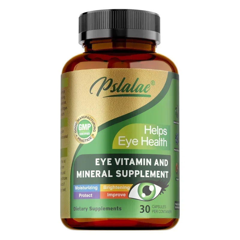 Lutein Eye Vitamins Supplement - with Lutein, Vitamin C and Zeaxanthin, Eyestrain, Dry Eyes & Vision Health Supplement