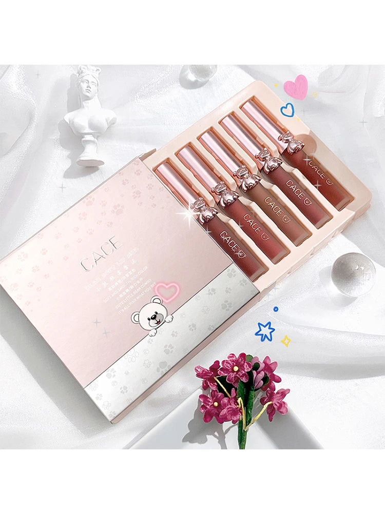CACE Lipgloss Makeup liquid Lipstick Makeup Matte Long Lasting Waterproof Velvet Liquid Lip Stick Sexy Fashion Lips Make Up