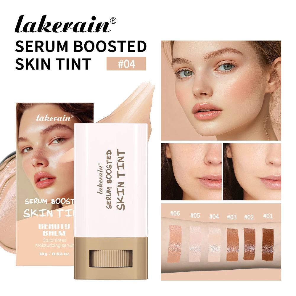 Eraser Foundation Stick Silky Texture Moisturizing Smooth Boosted Skin Tint Foundation Stick Travel-Friendly Concealer Stick
