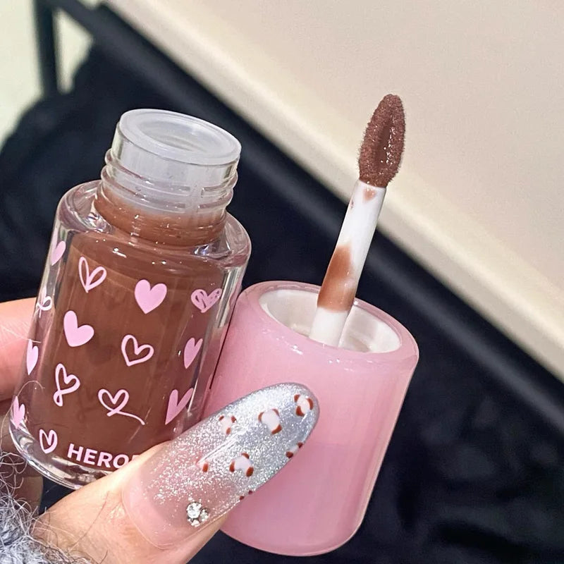 Herorange~ Moisturizing Glossy Lip Gloss, Hydrating Mirror-Like Moisturizing, Plumping Lips, Summer Color-Enhancing and Brightening Cross-Border Lip Gloss