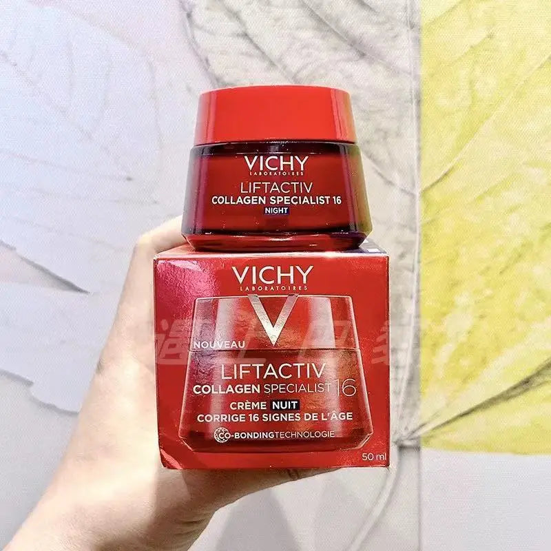 Vichy Various Essence & Cream - Collagen Night Cream, Nutritional Cream, Retinol Serum,VC Rejuvenating/HA Moisturizing Skin Care
