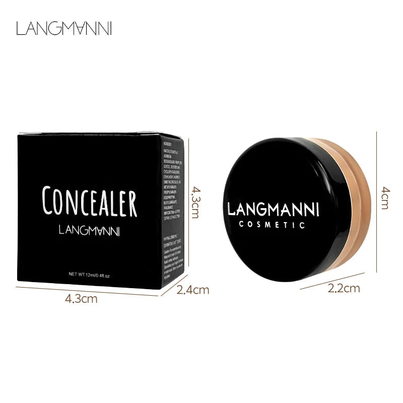 Langmanni concealer Repairing Cream Moisturizing and brightening skin tone lasting and hard to take off makeup concealer Primer