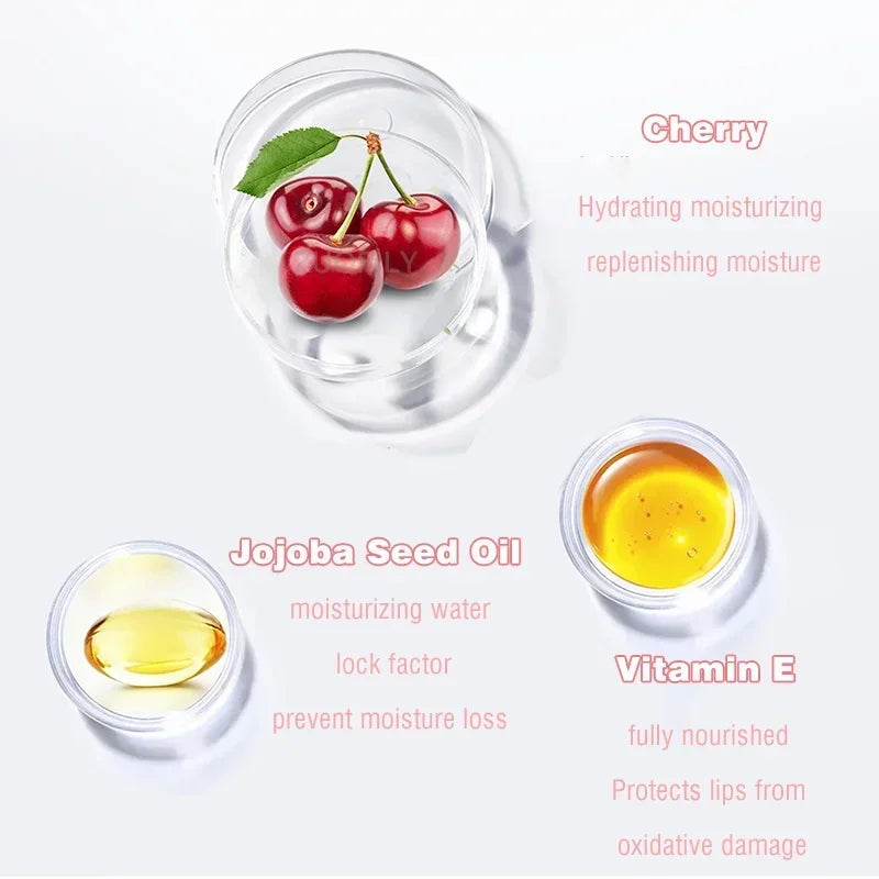 3g South Korea Lip Sleep Mask Night Sleep Maintenance Moisturizing Lips Gloss Bleach Cream Nourishing Lips Care Cherry Lip Balm