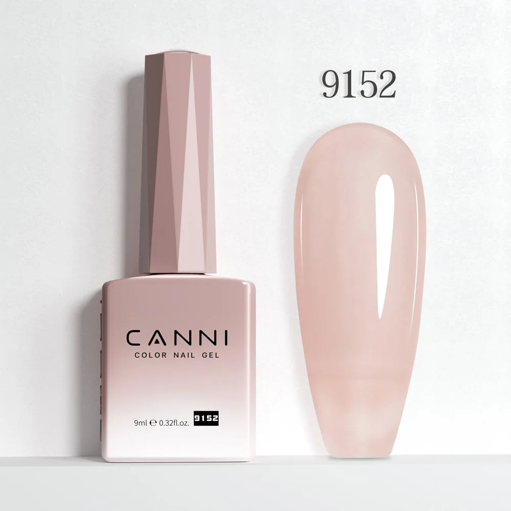 CANNI 9ml Nail Gel Polish HEMA TPO FREE Transparent Jelly Color Nude Pink French SoakOff UV LED Varnish Lacquer Milky White DIY