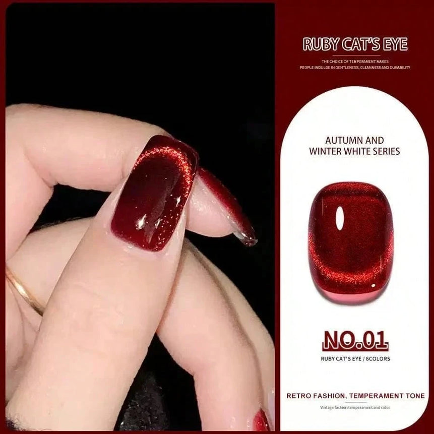 15ml Silk Nude Crystal Cat Eye Gel Polish Magnetic Nail Polish Holographic Pink Cat Eye Gel Nail Polish Gel Gel Varnish