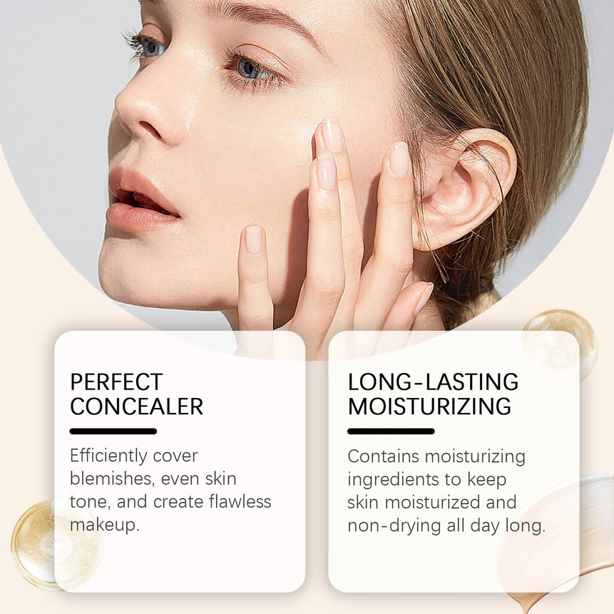 EELHOPE Face Makeup Foundation Natural Lightweight Texture Perfect Coverage Glowing Skin Tone Moisturizing Face Foundation Cream