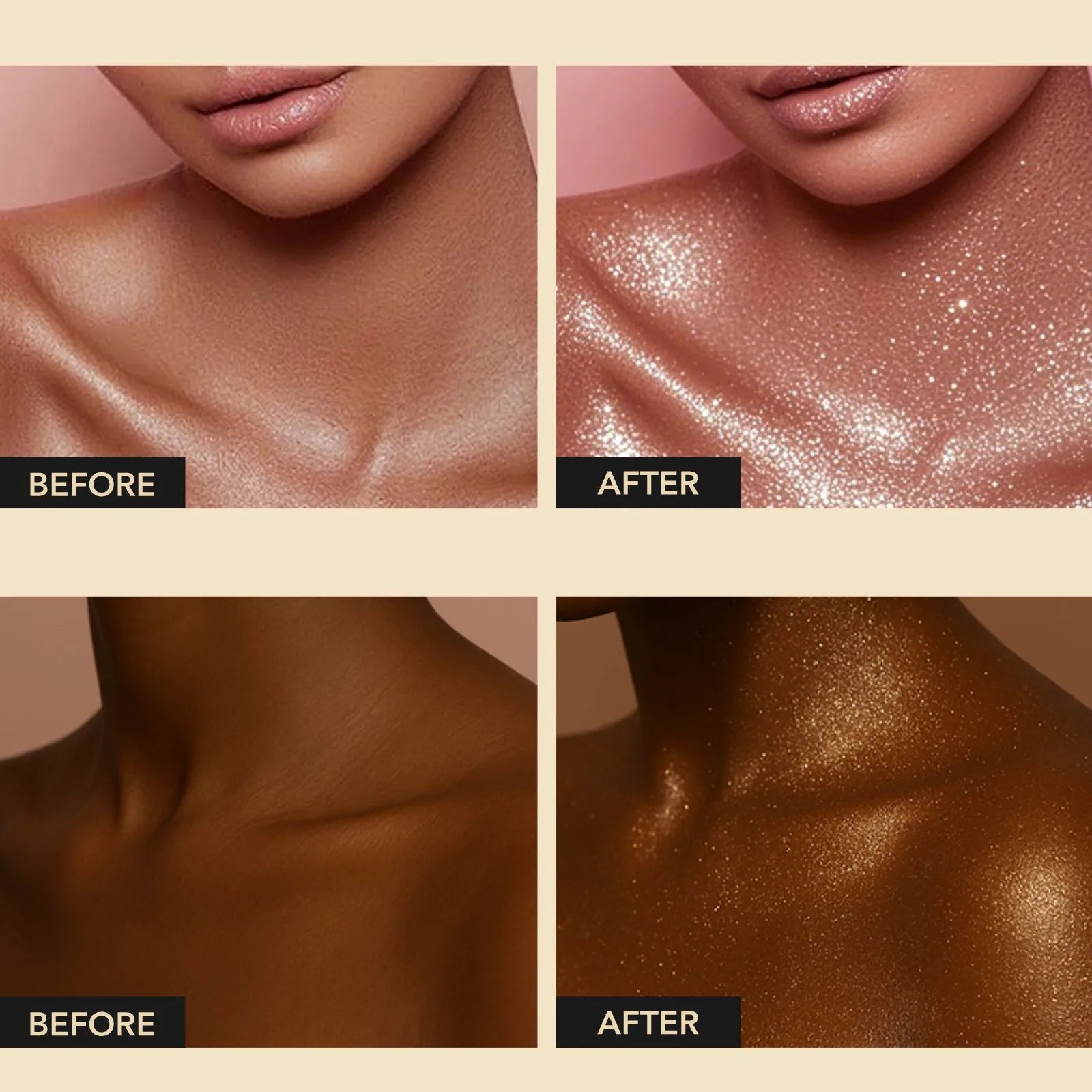 Ocheal 30ml Fragrance Shimmer Glitter Spray Shining Brightly Highlighter Powder Spray Long Lasting Body Hair Hand Neck Clothes
