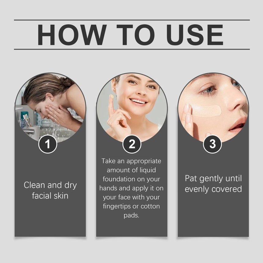 Eelhope Face Foundation Cream Fading Lines Cover Skin Defect Mositurize Nourish Easy Makeup Natural Look Facial Liquid Concealer