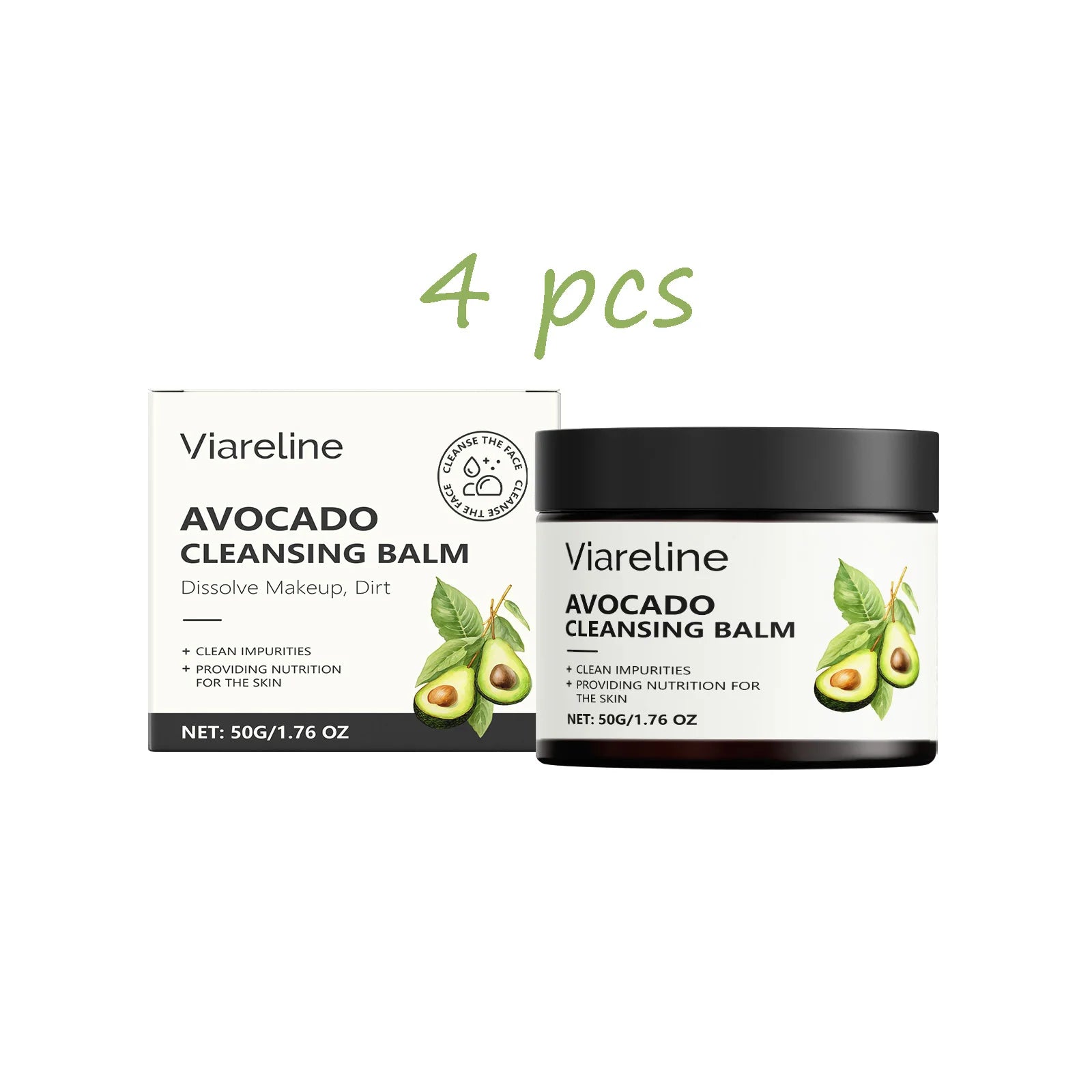 Viareline Makeup Remove Balm Gentle Cleaning Pore Dirts Moisturizing No-sticky Refreshing Enhance Smoothness Face Makeup Remover