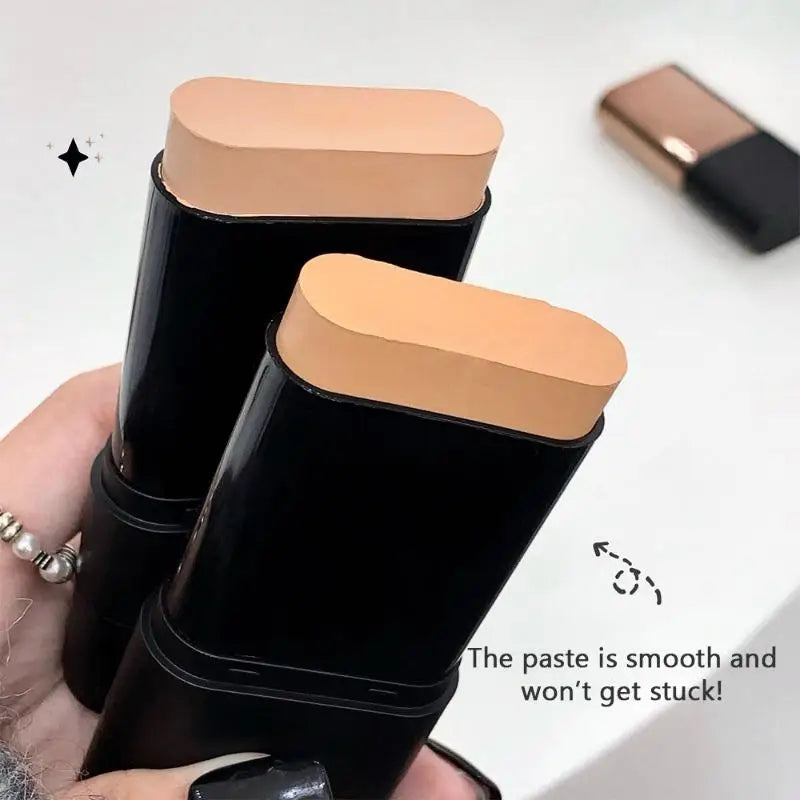 2-In-1 Concealer Foundation Stick Waterproof Sweatproof Full-Coverage Heavy-Duty Concealer Suitable For Skin Types(Dry, Oily)