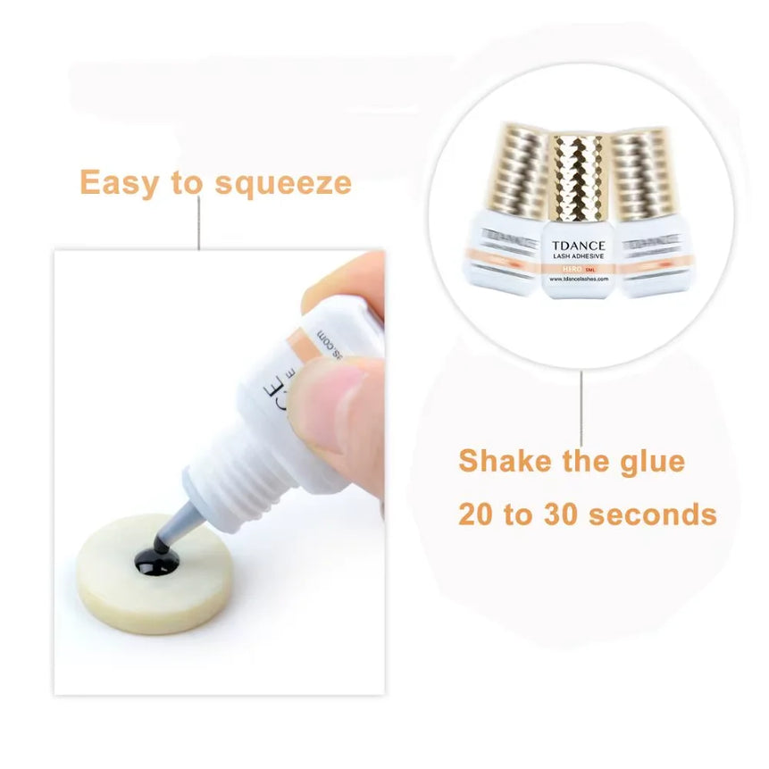 TDANCE HERO 5ml 0.5-1 Seconds Quick dry Sensitive Adhesive Long Lasting Waterproof Professional Eyelash Glue Cosmetic Tools