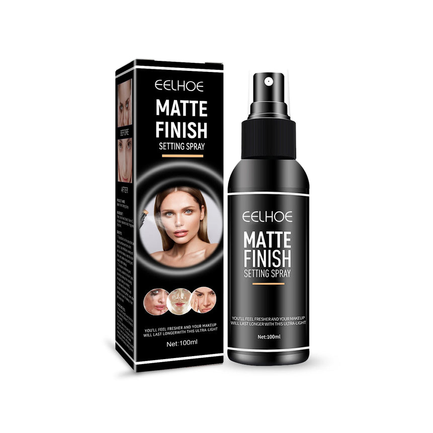 EELHOE Matte Makeup Setting Spray Oil Control Long-lasting Waterproof Refreshing Non-sticky Lock Matte Finish Setting Spray