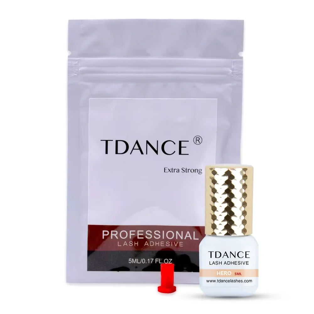 TDANCE HERO 5ml 0.5-1 Seconds Quick dry Sensitive Adhesive Long Lasting Waterproof Professional Eyelash Glue Cosmetic Tools