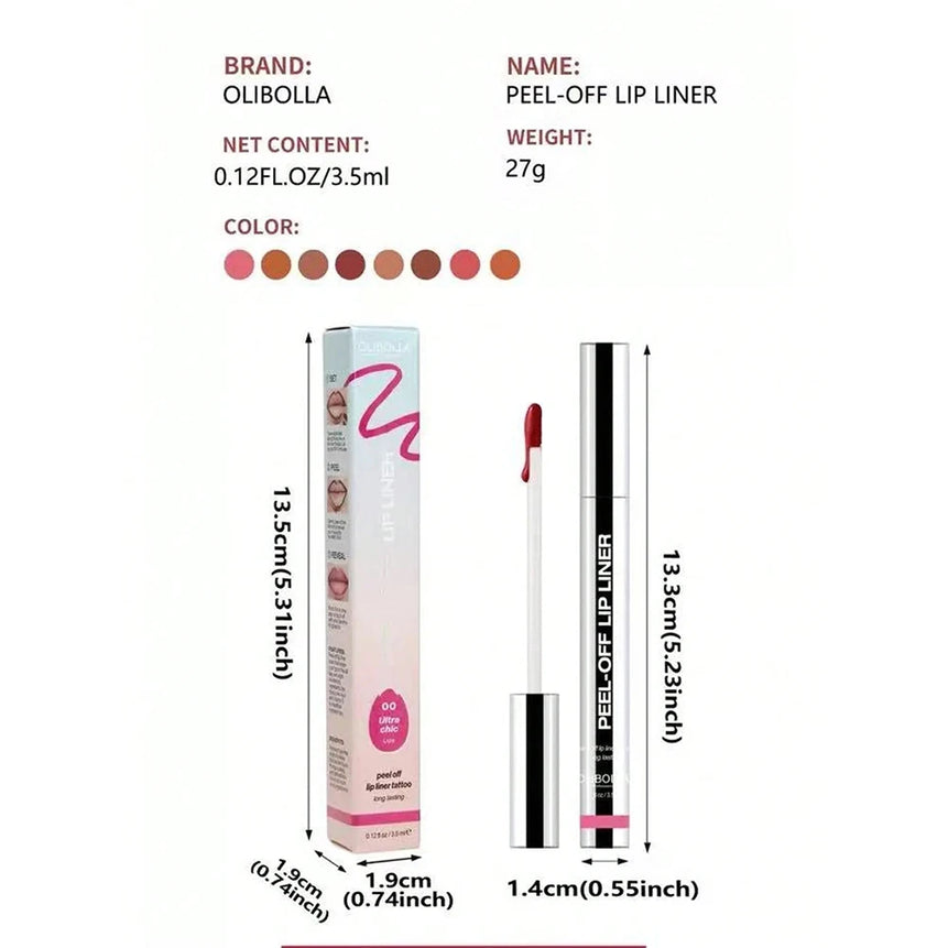 Waterproof Lip Liner Peel Off Tattoo Lipgloss Waterproof Long Lasting Matte Lip Contour Tear-off Lips Stain Cosmetics
