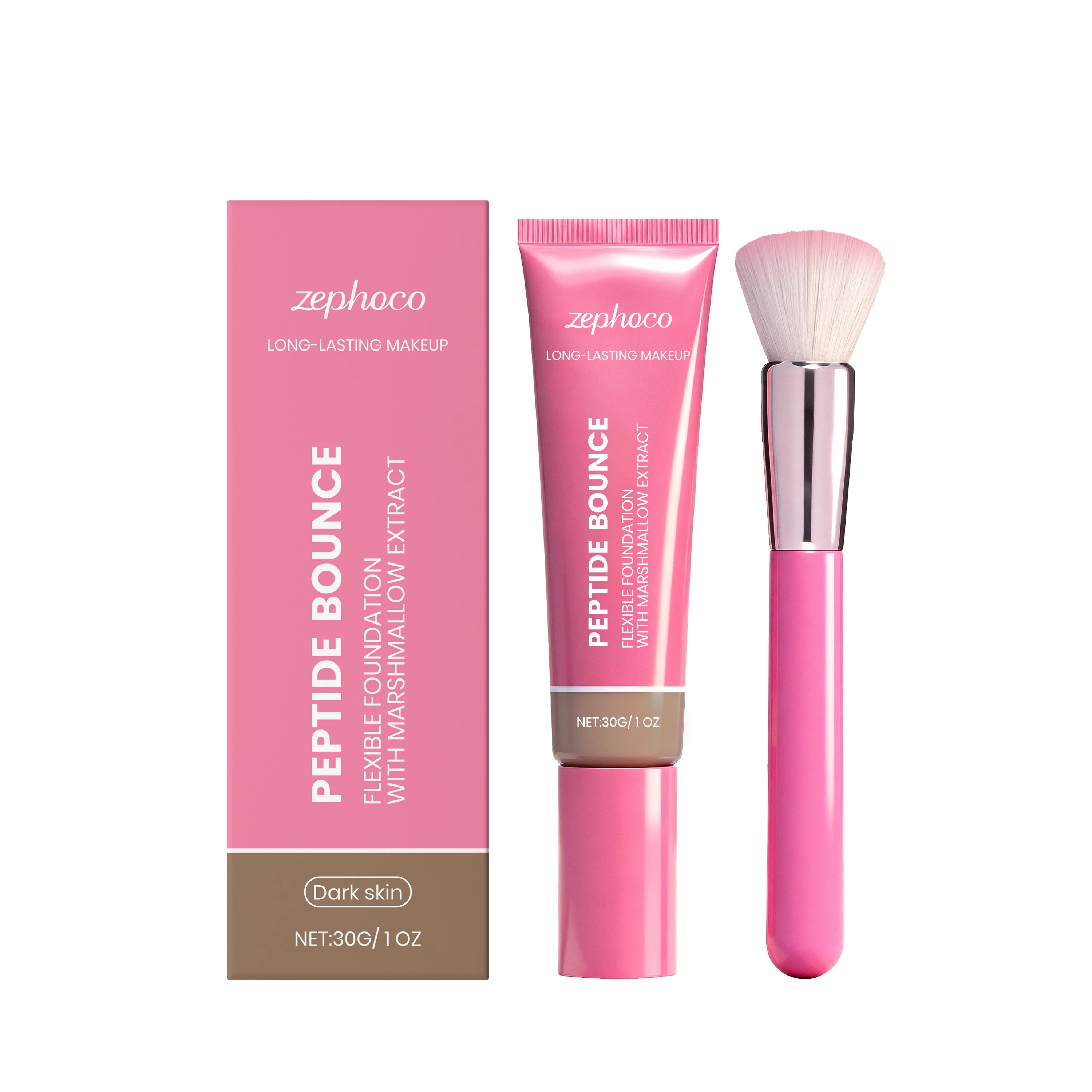 Facial Liquid Foundation Oil Control Waterproof High Coverage Moisturizing Lasting Hold Blemish Cover Base Foundation Cream