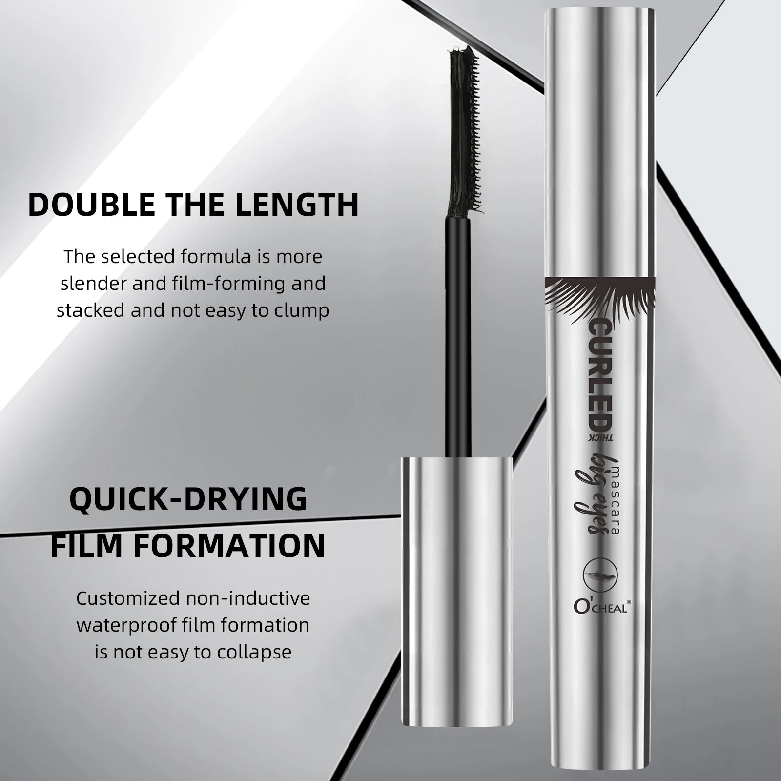 Ocheal Extension Dense Volumizing Mascara Lengthens Eyelashes  Long Lasting Waterproof Natural Quick Drying Lashes Female Makeup