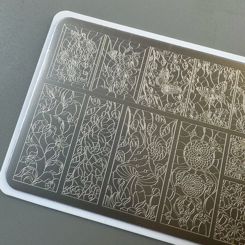 XMQ STAMPING NAIL PLATES FLOWERS TEMPLATES TOOLS