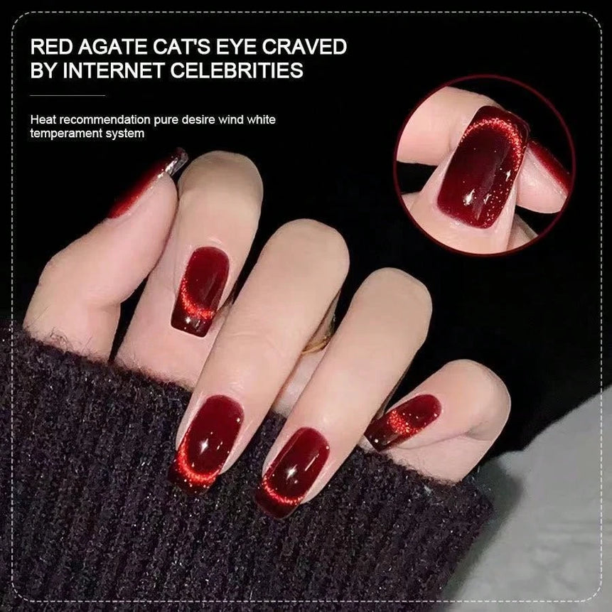 15ml Silk Nude Crystal Cat Eye Gel Polish Magnetic Nail Polish Holographic Pink Cat Eye Gel Nail Polish Gel Gel Varnish